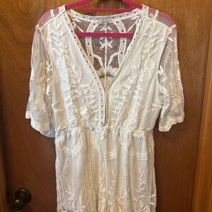 White Lace Romper M/L Perfect for a Bride!